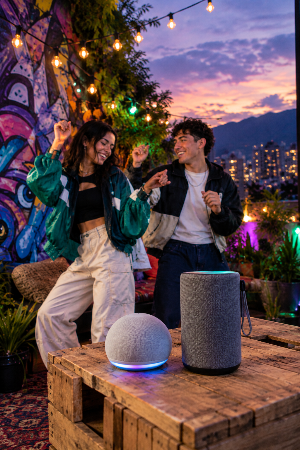 Echo Dot y Parlantes