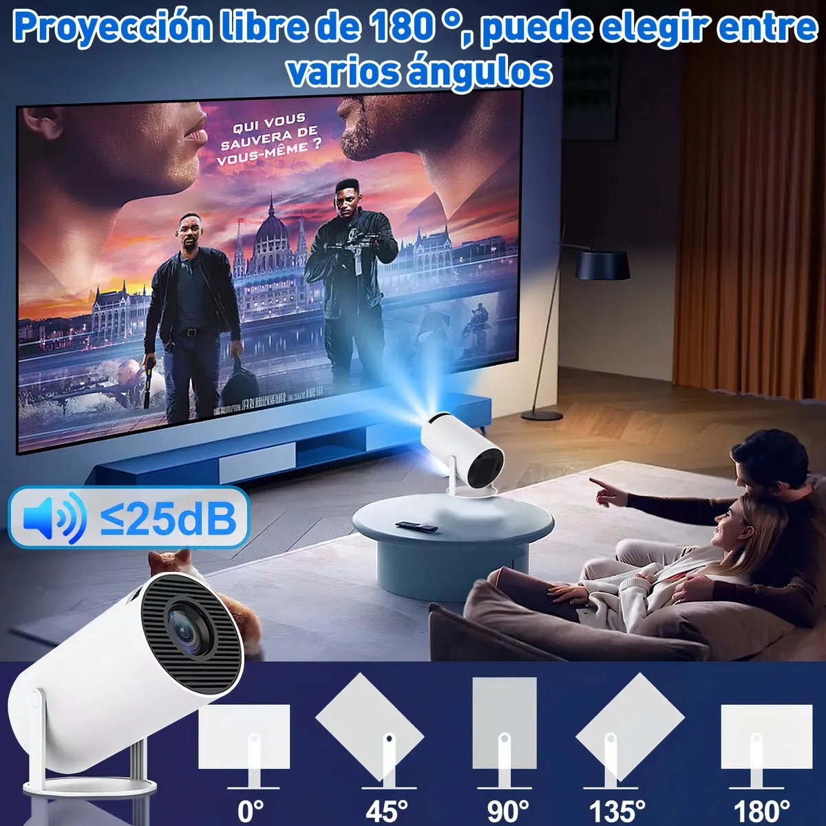 Proyector HY-300 Pro — Cine Portátil de Alta Gama