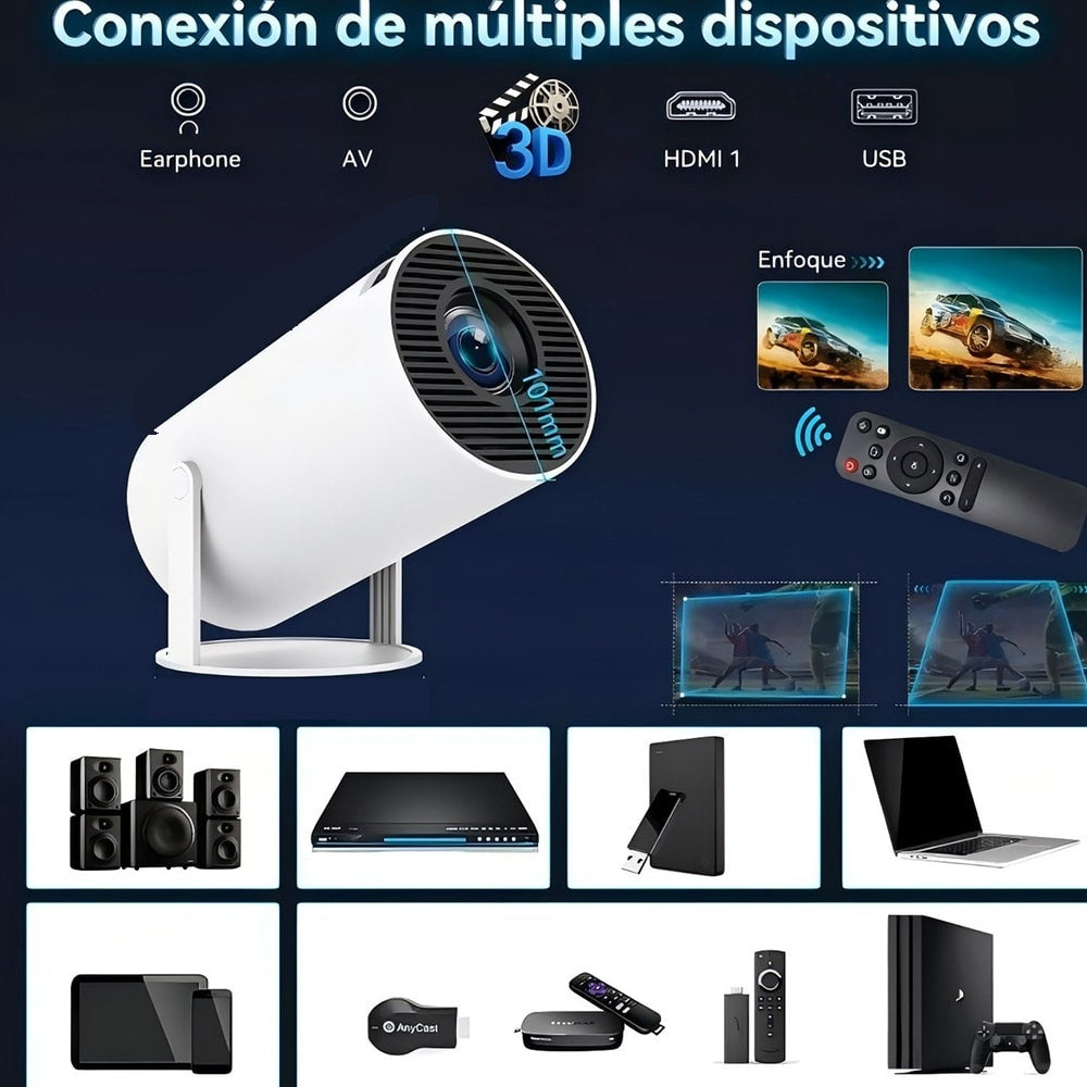 Proyector LED HY300 Smart — Android 11